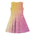 thumbnail image 5 of JUSLIO Girls Sequin Dress Print Crew Neck Sleeveless Casual Dresses Size 3 Y, 5 of 7