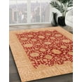 thumbnail image 3 of Ahgly Company Machine Washable Indoor Rectangle Abstract Orange Red Area Rugs, 3' x 5', 3 of 7
