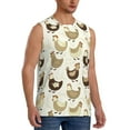 thumbnail image 2 of Balery Funny Chicken Men's Sleeveless Muscle Shirts Workout Tank Top, Moisture Wicking, Odor Protection-Small, 2 of 8
