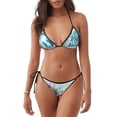thumbnail image 1 of Fotbe Let's go Travel Around the World Traje de Baño para Mujer de Dos Piezas – Bikini Sexy de Tirantes Tipo Halter con Diseño Triangular, 1 of 6