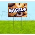 thumbnail image 1 of Bagels (18" x 24") Yard Sign, Includes Metal Step Stake, 1 of 6