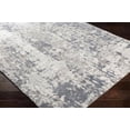 thumbnail image 4 of Mark&Day Area Rugs, 3x8 Chainey Modern Abstract Marble Shag Pale Blue Runner Area Rug, Blue Grey Ivory Marble Swirl Carpet for Hallway, Kitchen, Bedroom or Living Room (2'7" x 7'3" Runner), 4 of 7