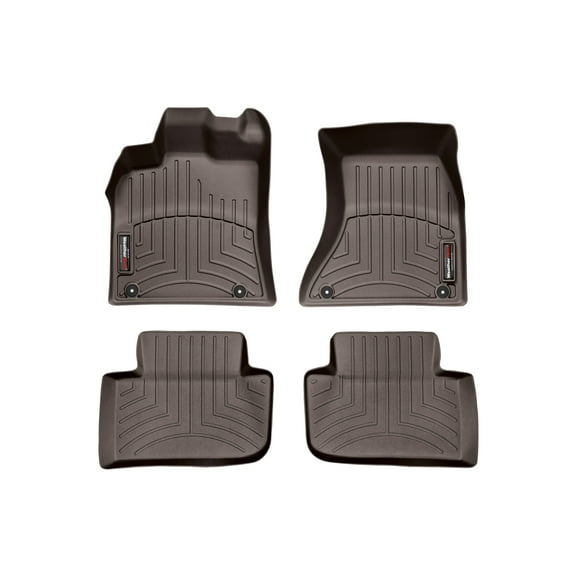 WeatherTech Custom Fit FloorLiners compatible with 2015-2026 Porsche® Macan - 1st & 2nd Row (2-pc. Rear Liner), Cocoa