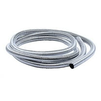 United Pacific 34801 72-inch Long Chrome Wire Loom, 3/8" Diameter