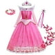 thumbnail image 1 of Disfraz de Bella Durmiente de Disney para niña, vestido de Aurora, manga larga, hombros descubiertos, chico, Halloween, Navidad, fiesta elegante, ropa de princesa, 4-5 años, Tag-120 Gao Jinjia LED, 1 of 2