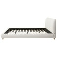 thumbnail image 2 of Lit Rembourré Moderne Minimaliste, Format Grand Lit, avec Tête de Lit Douce, Tissu en Lin, Sans Espace de Rangement, Matelas Non Inclus, Beige, 2 of 12
