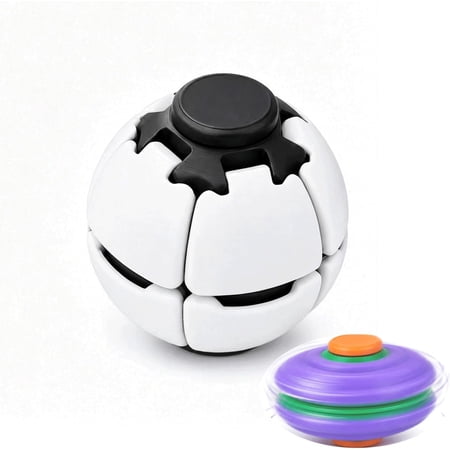HelixCore Press to Spin Squishy Ball – 3D Printed Mechanical Fidget Toy, Gear Sphere with Internal Spinning Core, Desk Stress Relief for Adults Office Travel EDC Gift