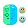 thumbnail image 2 of ER Funda de Silicona Suave para Nintendo Switch Oled Joycon Skin Tapa Protectora, Azul-Verde Excelente Rendimiento, 2 of 5