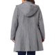thumbnail image 3 of GRACE & GRANDEUR Abrigo Elegante de Manga Larga con Capucha Desmontable para Mujeres Talla Grande 1X Gris, 3 of 6