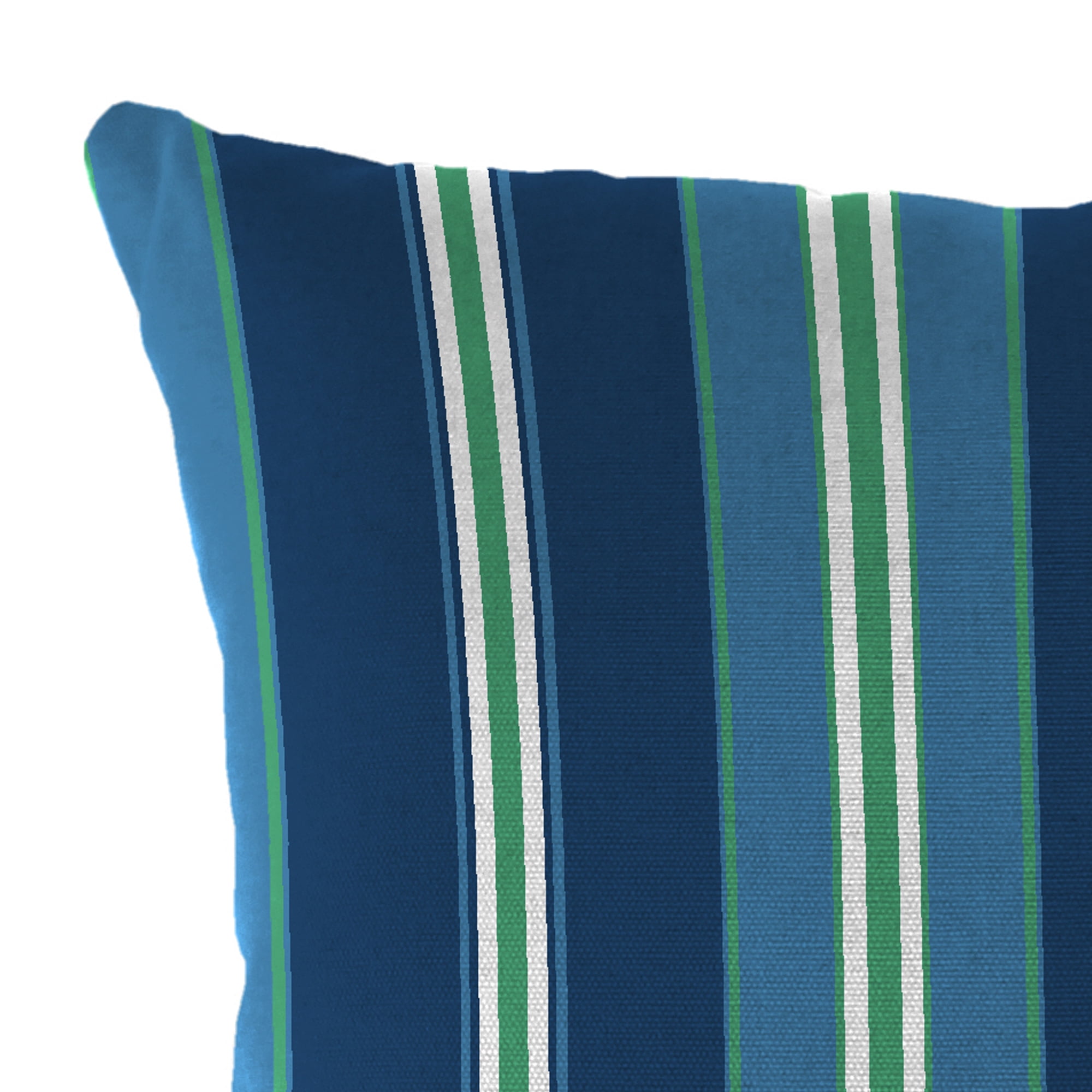 Jordan Manufacturing 16" x 16" Sullivan Vivid Blue Stripe Square Outdoor Throw Pillow (2 Pack)