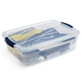 thumbnail image 2 of Rubbermaid Cleverstore 17 Qt Plastic Storage Totes with Lids, (6 Pack), 2 of 12