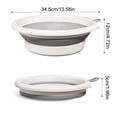thumbnail image 3 of Foldable Portable Travel Sink Washing Basin, Grey TPE Wall-Mount Multifunction Laundry Face Hands, Compact Anti-Skid Base, 1-Piece, 3 of 6