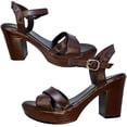 thumbnail image 2 of Huarache Cómoda Plataforma Moda Piel Cabra Tacon 9.0 cmR14 22-27 Café, 2 of 5