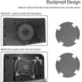 thumbnail image 6 of Faceplate for PS5 Pro Disc Edition with RGB Light Strip and Dust Filter with Cooling Vents Uberwith 400+ Effects LED Light Ring Console Face Plate Cover DIY Decoration Kit Accessories Black, 6 of 9