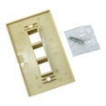 thumbnail image 3 of Construct Pro Single-Gang 3-Port Keystone Wall Plate (Color: Ivory), 3 of 5
