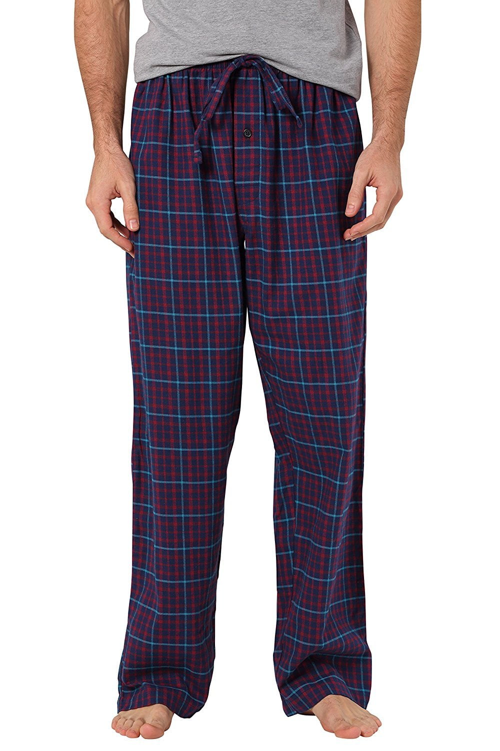 CYZ Men's 100% Cotton Super Soft Flannel Plaid Pajama Pant - Walmart.com