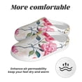 thumbnail image 6 of Lsque Colorful Flowers Pattern Womens Comfort Cotton on Scuff With Memory Foam and Anti-skid Sole Slipper-44/45, 6 of 7