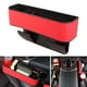thumbnail image 4 of Organizador de espacio para asientos de coche, bolsillos laterales para consola, aptos para teléfonos y llaves. Rojo, 4 of 7