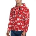 thumbnail image 2 of Hoodies for Men - Christmas Hohoho Long Sleeve Comfrt Men'S Fashion Hoodies & Sweatshirts, Sweatshirts for Men Hoodies Pullover Clothing Clothes with Pouch, 2 of 7
