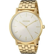 Nixon Men's 'Porter' Quartz Stainless Steel Automatic Watch, Color:Gold-Toned (Model: A10572443-00)
