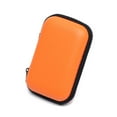 thumbnail image 1 of 1PC Portable Earphone Bag Earbuds Memory Card Case USB Cable Organizer Storage Box Coin Purse Headphone Accessories Orange, 1 of 6