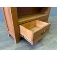 thumbnail image 3 of Crafters and Weavers Arts and Crafts Wood Open Shelf Bookcase in Cherry, 3 of 5