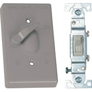Sigma Electric 14216 Weatherproof Toggle Switch Cover Gray