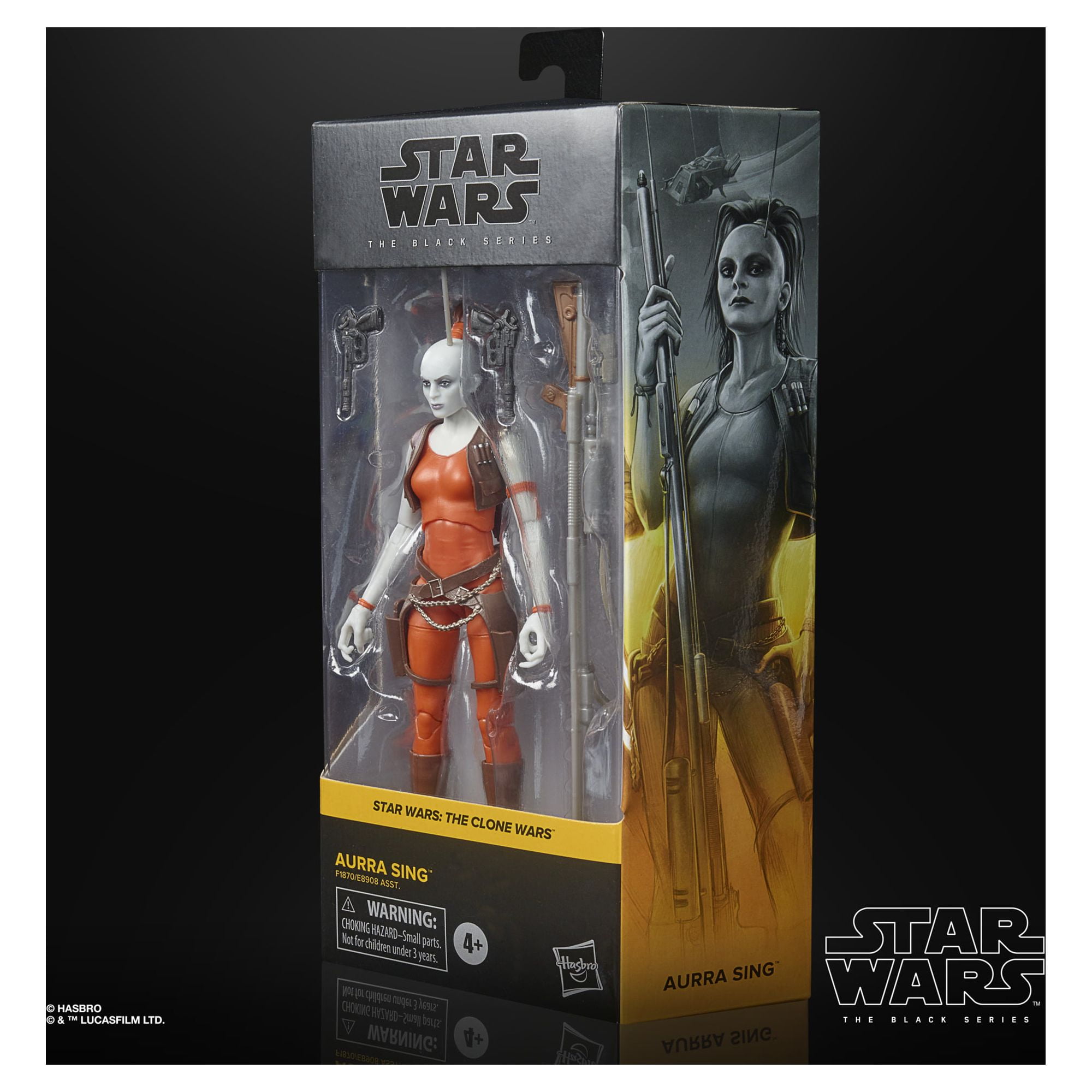 Star Wars: The Clone Wars The Black Series Aurra Sing Kids Toy Action Figure for Boys and Girls Ages 4 5 6 7 8 and Up (6”)