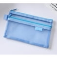 thumbnail image 1 of Trousse à Crayons Simple de Grande Capacité Série d'Examens d'Étudiant Carnet à Main Filet en Fil Transparent Sac de Fournitures de Rangement de Papeterie, 1 of 7