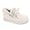 White, variant on Women's Winter Flat Boots Warm Durable Shoes Fur Lining Ankle Snow Boots Loafer Flats Platform Thick Plush Shoes