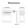 thumbnail image 3 of Elle Decor Stephanie Side Table White, 3 of 5