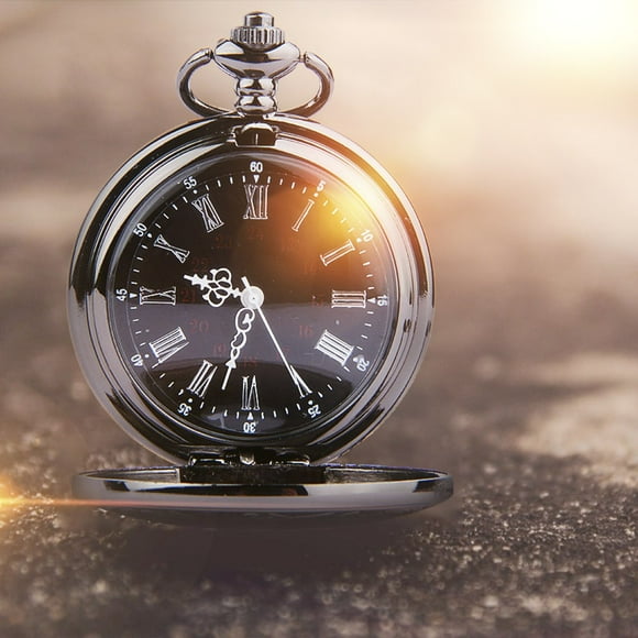 TIMIFIS Pocket Watch Simple Retro Romantic Double Display Pocket Watch Quartz Watch - Summer