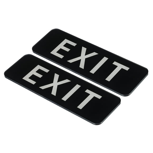 Uxcell 9"x3" señal de salida de acrílico autoadhesiva para puerta, cartel de montaje en pared, paquete de 2