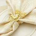 thumbnail image 4 of harmtty Christmas Alloy Deer Napkin Ring Holders Hotel Restaurant Party Table Decor, 4 of 8