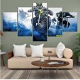 thumbnail image 3 of Modular Picture Frame 5 Panel Motorcycle Racing Modern Painting Cuadros Decoration Canvas Art Wall Picture For Living Room-1, 3 of 3