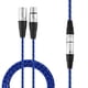 thumbnail image 3 of Cable de extensión de audio para micrófono XLR de 3 pines macho a hembra, cable trenzado de nailon de 5 m, 3 of 7
