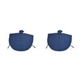thumbnail image 2 of Transemion Poncho de Pluie Imperméable avec Bande Réfléchissante pour les Utilisateurs de Fauteuil Roulant Imperméable Frontal Transparent Bleu 2Set, 2 of 6