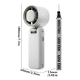 thumbnail image 2 of KTTECTOA Foldable Handheld Fan with Digital Battery Display USB Rechargeable Mini Fan with Lanyard Portable Fan for Travel Commute Outdoor Use Clearance Home Decor Canada Days Home Essentials, 2 of 8