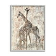 thumbnail image 4 of Stupell Industries Towering Giraffes Pair Overlay Spotted Pattern Design Graphic Art Gray Framed Art Print Wall Art, Design by unknown, 4 of 5