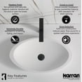 thumbnail image 4 of Karran Usa Qm160412 Quattro Matte Collection 23" Acrylic / Solid Surface Vessel Bathroom, 4 of 7