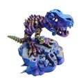 thumbnail image 4 of Esqueleto Impreso en 3D  Tiranosaurio Rex Juguete Articulaciones Móviles (oro) Azul Morado, 4 of 8