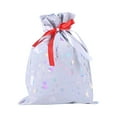 thumbnail image 5 of DAMAI 35 Pcs Christmas Drawstring Gift Bags, 20 Inch Christmas Drawstring Bundle Pocket Candy Bag, Holiday Bags with Colorful Drawstrings for Xmas Party Favors, 5 of 9
