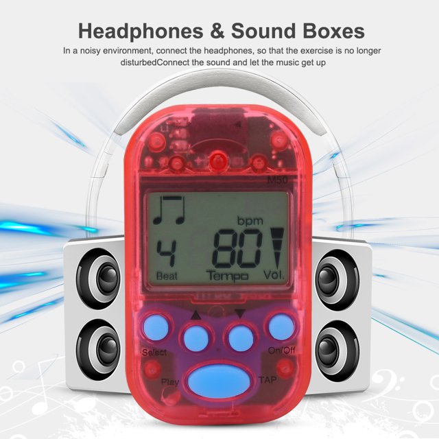 Tempo Metronome, Clear Sound Auto-off Tone Generator 5 Colors M50 Metronome, Digital Metronome, For Piano For Beth