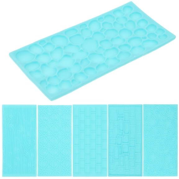 6 Pcs Modeling Clay Ceramic Texture Template Clay Pattern Molds 14.2X7cm