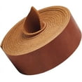 thumbnail image 1 of Correa de cuero vacuno de 2,2 yardas x 1 pulgada, tiras de cuero genuino de 1,8 mm de grosor, cuero Crazy Horse de grano superior, cordón plano de cuero curtido de vacuno, 1 of 9
