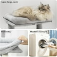thumbnail image 4 of Zephypaws 68" Multi-Level Cat Tree Tower with 6 Platforms, Sisal Scratching Posts, Hammocks & Hideaways, Light Gray, 4 of 7