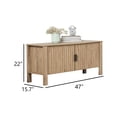 thumbnail image 5 of Hay TV Media Console- 47 Inch- 2 Doors w Adjustable Shelves- Beige, 5 of 9
