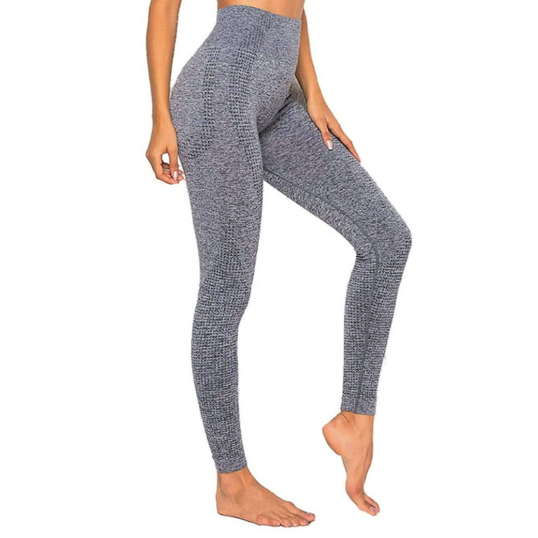 Yaavii Women High Waist Seamless Yoga Leggings Butt Lifting Squat Proof  Workout Running Yoga Pants 