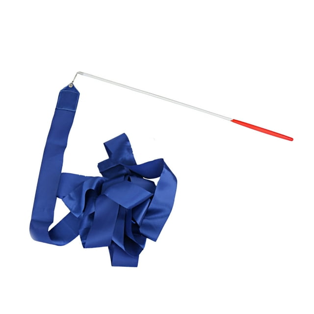 Greeniant Varitas de cinta de 2 metros, varilla giratoria para niñas, suministros portátiles para fiestas de cumpleaños, serpentinas de Ropa Deportiva, Zapatos Azul oscuro