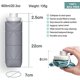 thumbnail image 3 of 1 Uds taza de agua plegable de gran capacidad para viajes al aire libre deportes taza de agua de silicona portátil resistente a altas temperaturas taza plegable telescópica de calidad alimentaria ER, 3 of 5